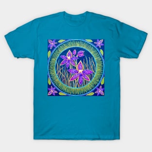 Queen of Sheba Orchid Mandala T-Shirt